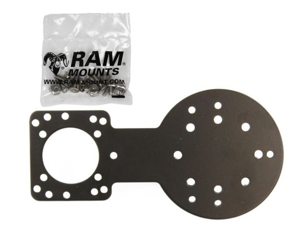 RAM-338U RAM Mounts Doppel-Adapterplatte mit div. Lochrastern - Schrauben-Set